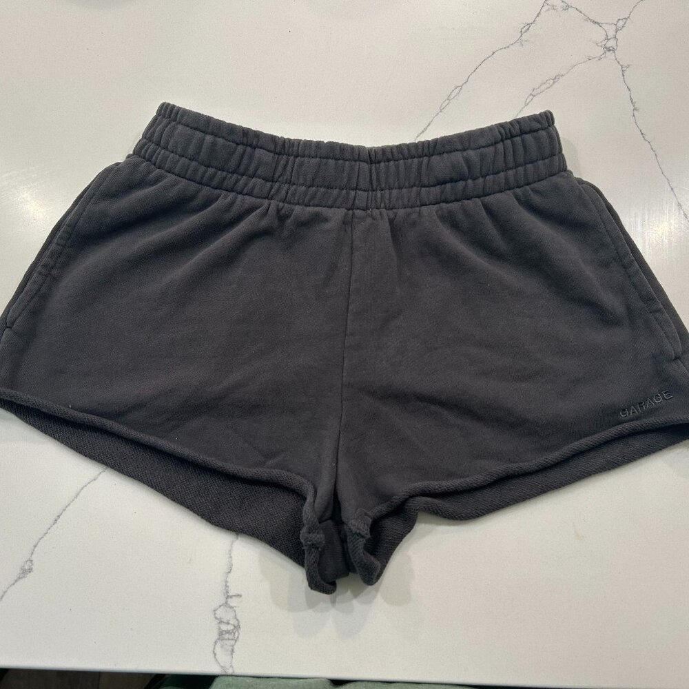Garage SoftTerry Lowrise Dark Gray Shorts - Size S